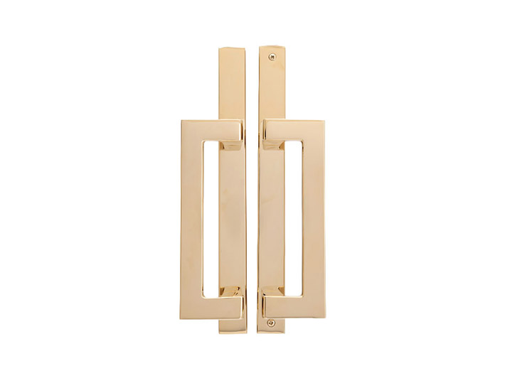 Sliding Door Handle – Dummy — Brass Resista
