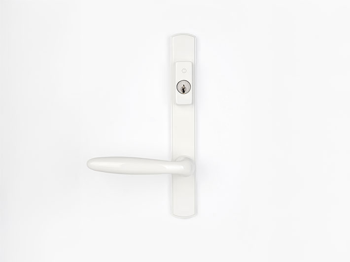 Swing Handle – Verona With Key — White