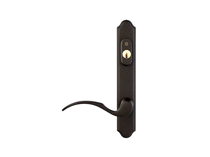 Swing Handle- Munchen Active with Key — Faux Bronze/Rustic Umber